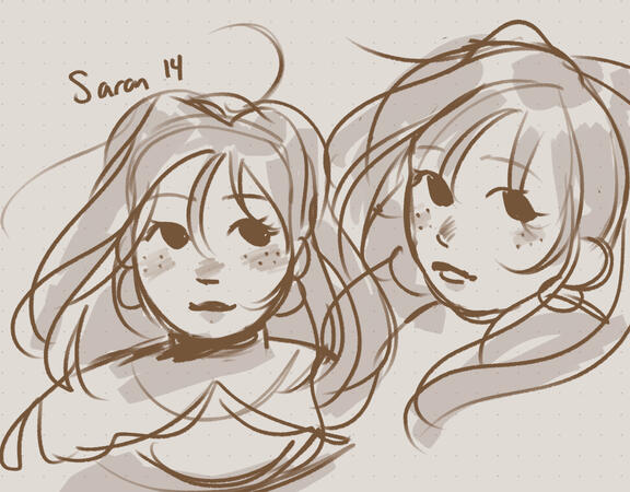 So cute! young Saran, age 14